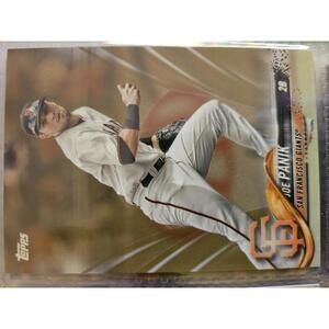 2018 Topps GOLD insert - Joe Panik - No. 1455/2018  #488 - Giants - RAW Mint